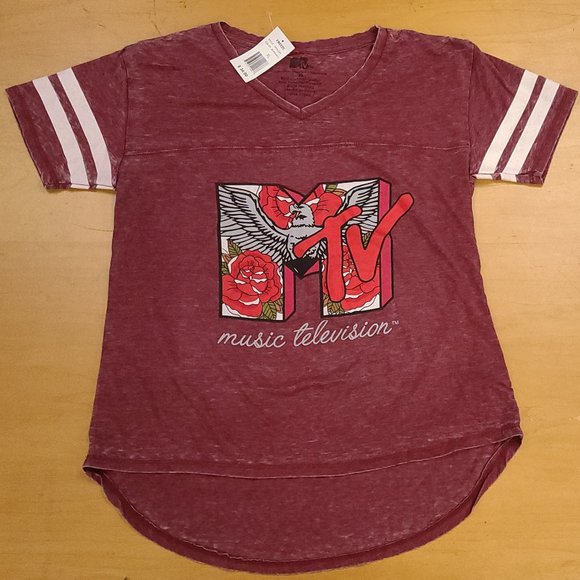 MTV Tops - Women's - MTV - V-Neck - SS-T-shirt